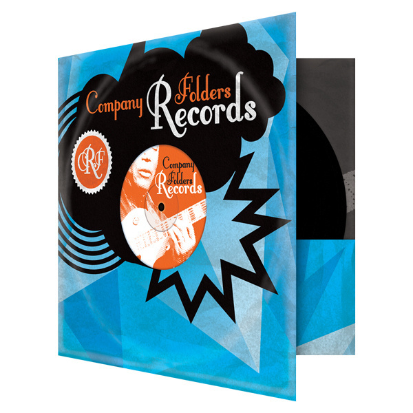 Stormcloud Record Label Folder Template #folders #presentation #label #pocket #record #music #folder