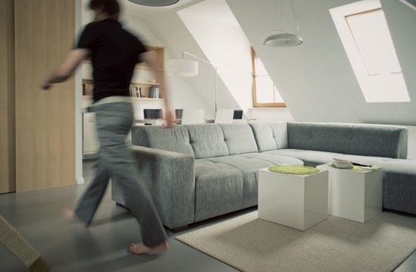 Modern Grey couch #interior #couch #design #modern