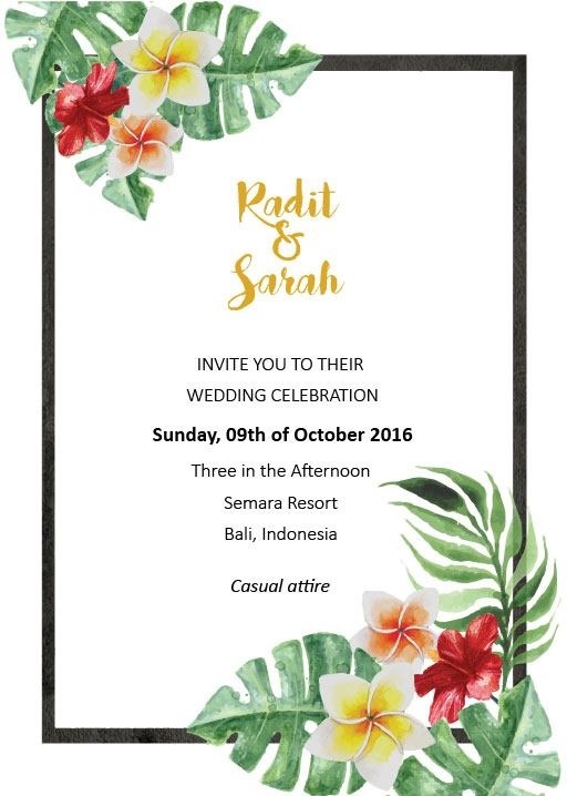 Simply Tropics - Wedding Invitations #paperlust #weddinginvitation #weddingstationery #weddinginspiration #card #design #paper #digitalcard