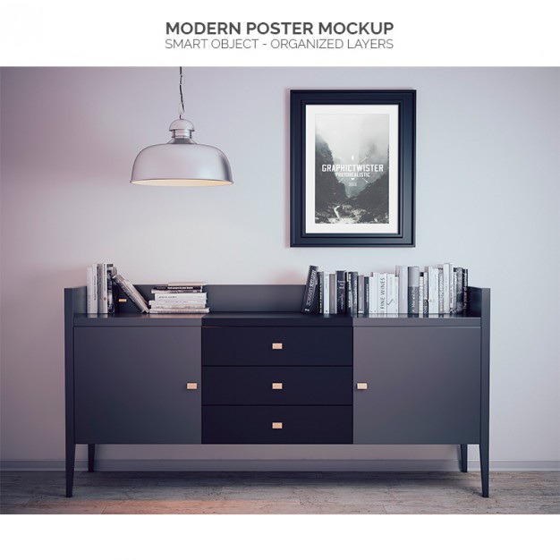 Modern poster mock up Free Psd. See more inspiration related to Poster, Mockup, Template, Web, 3d, Website, Mock up, Poster template, Modern, Website template, Up, Realistic, Real and Mock on Freepik.