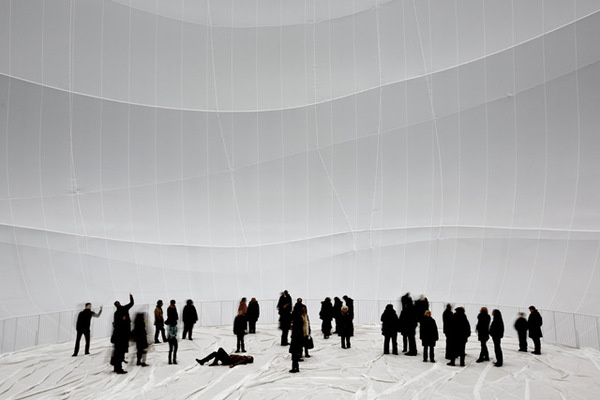 Big Air Package: The Largest Inflated Envelope in History by Christo #dome #inflated #installation