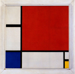 Mondrian - Composition with Red, Blue, and Yellow #Mondiran #Composition