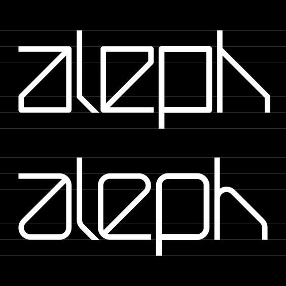 Aleph Font / Exploration. Niketo Aleph is a minimal modular font inspired by New Alphabet by Wim Crouwel.