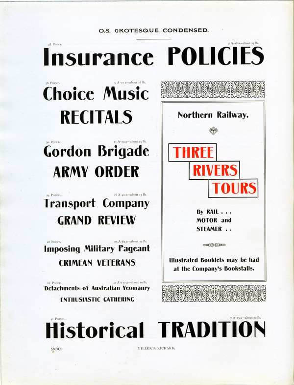Grotesque Condensed type specimen #type #specimen