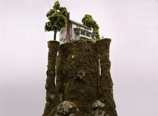thomas doyle worlds 07 #miniature #diorama #house #art