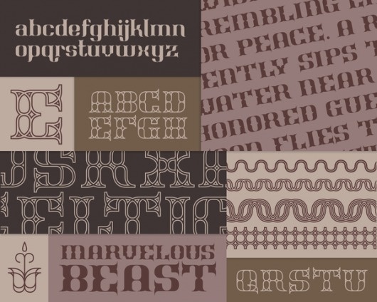 Typography inspiration example #355: Marvelous Beast on Typography