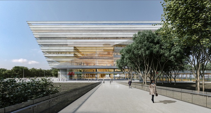 Schmidt Hammer Lassen Design New Shanghai Library,© Schmidt Hammer Lassen Architects