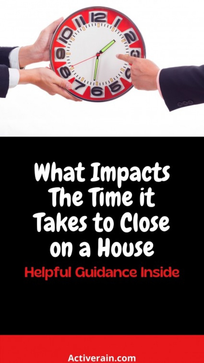 How Long Will it Take to Close on a Home Infographic