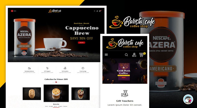 #Barista #Cafe - #Coffee & #Drinks - #Prestashop #Responsive #Theme #eCommerce #Website #Design #Template