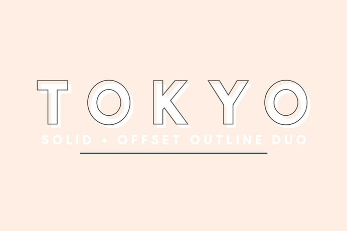 Outline Tokyo Fonts
