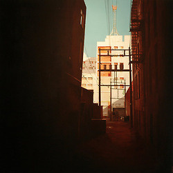 Wall-B World Wild #alley #orange #light #buildings