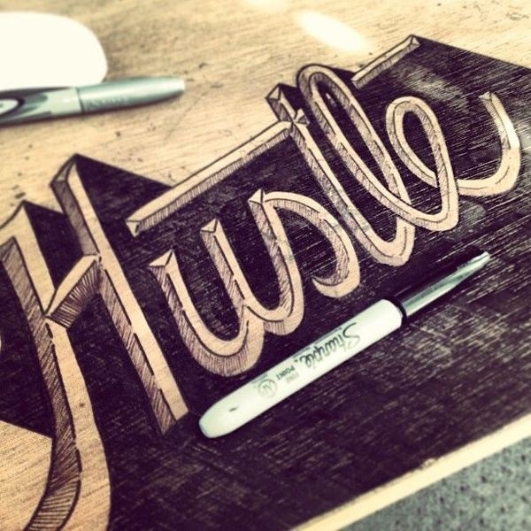 Hustle by Jeremy Teff #lettering #hand #typography