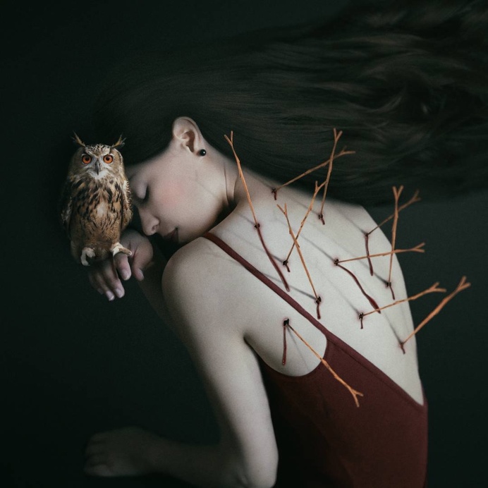 Surreal and Fine Art Self Portraits by Josephine Cardin