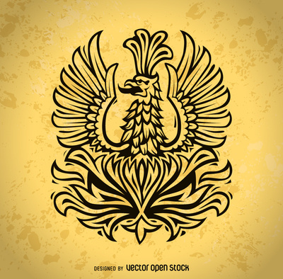 Phoenix bird illustration http://bit.ly/29kdtAb