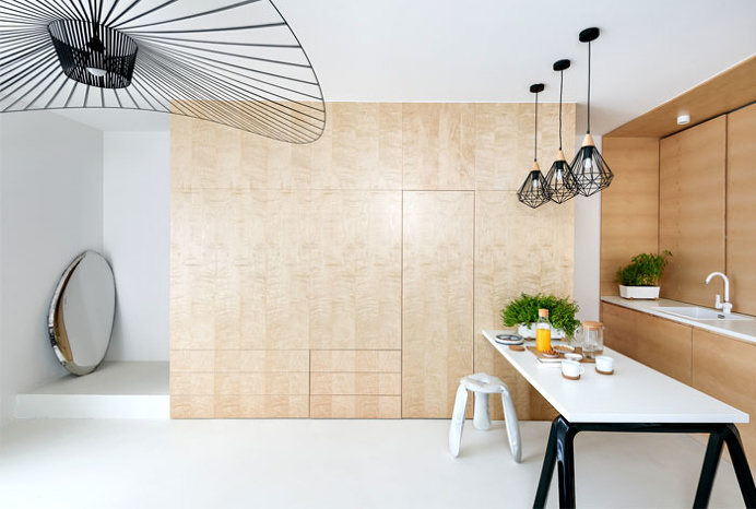 Apartment with a Custom-Made Plywood Interior - InteriorZine #decor #interior #home
