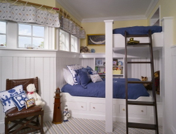 30+ Beautiful Bunk Room Ideas for Kids #kids #bedroom #bunk #room