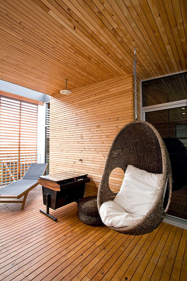 Wood house with single level #interiordesign