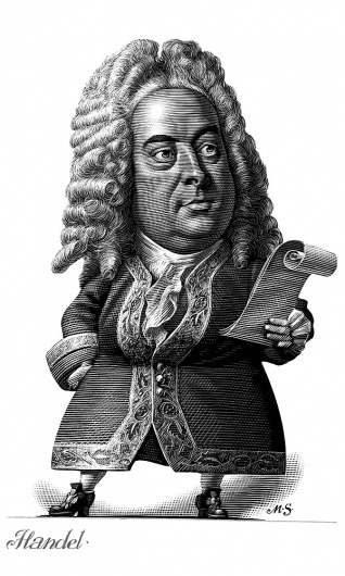 COMPOSERS #handel #sketch #illustration