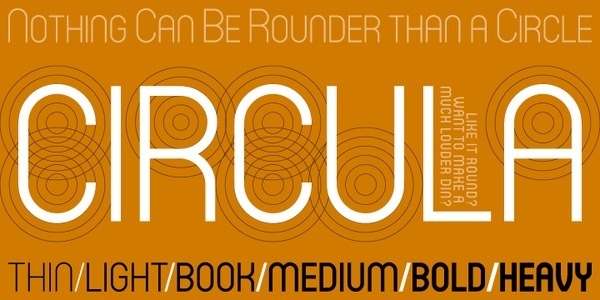 Circula™ Webfont #circles #typography