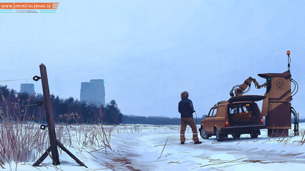 Simon Stålenhag Art Gallery #art #painting #simon stlenhag
