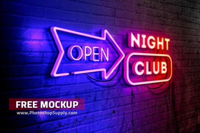 FREE Neon Mockup