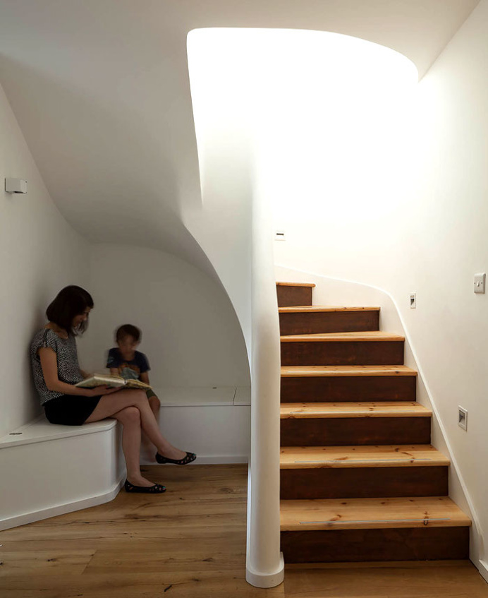stairs - white and wood