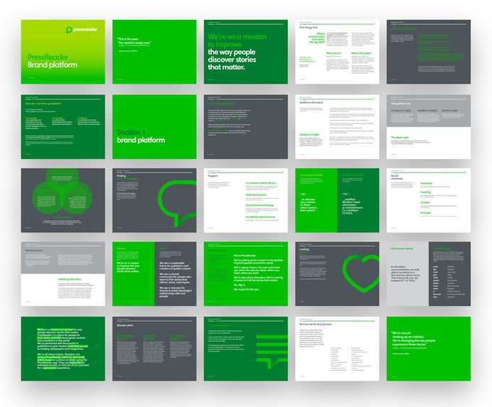 New Logo and Identity for PressReader done In-house