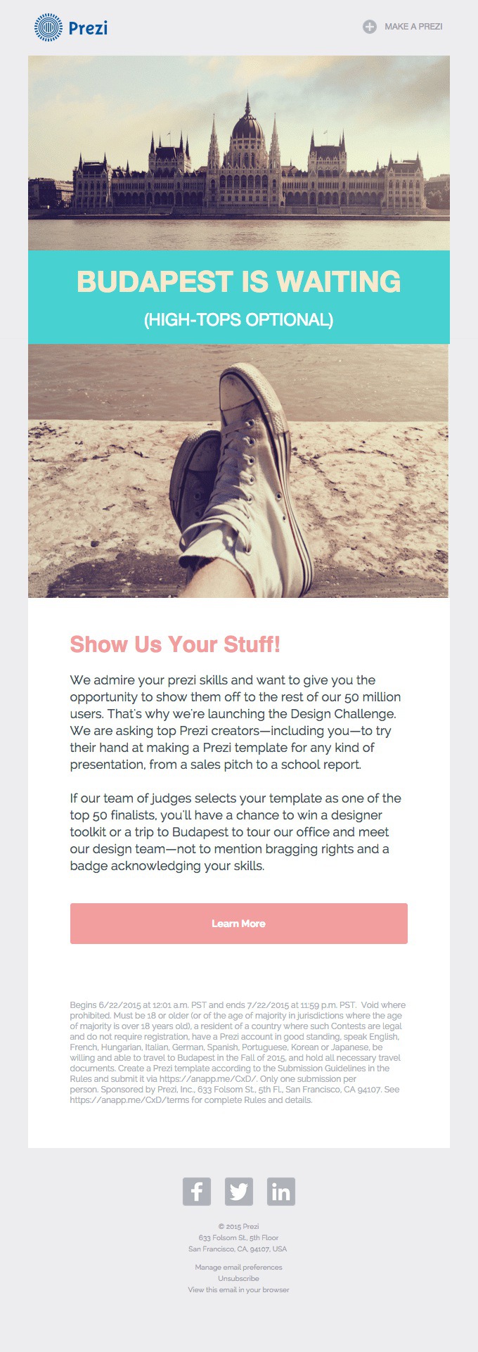 Design a great template, win a trip to Budapest! - Really Good Emails