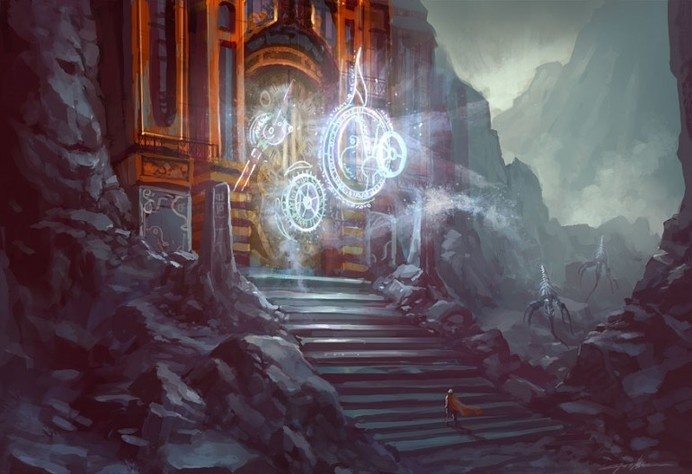 and the gate opens.. by Tonyholmsten #illustration #concept #art