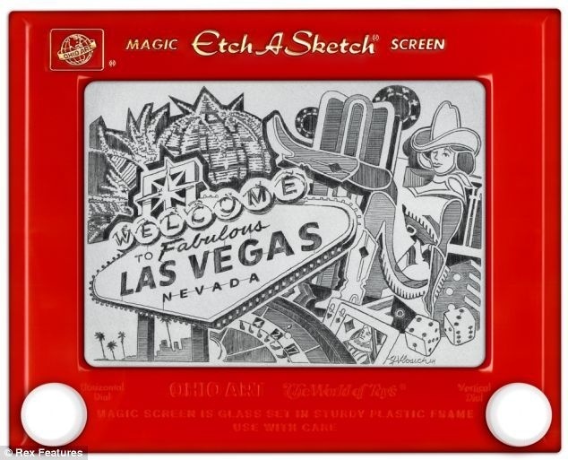 The Etch-A-Sketch President: Artist uses toy to draw famous faces | Mail Online #etch-a-sketch