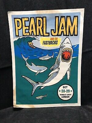 1996 Pearl Jam Fastbacks Poster Ames Two Dimensions Oct 28 29 RARE • 92.00$