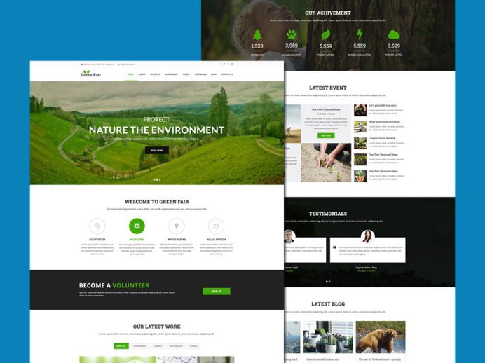 Free Environment Website Template