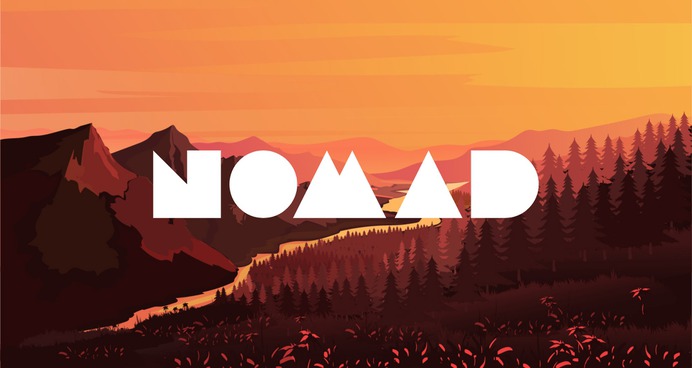 Branding design by Matt Hinchliffe - Nomad Travelling Massage logo design