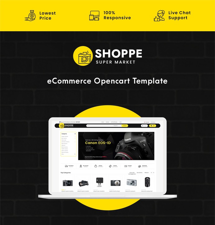 #Shoppe #Super #Market - #Opencart #MultiPurpose #Responsive #Theme | #TemplateTrip #eCommerce #Website #Template #Design