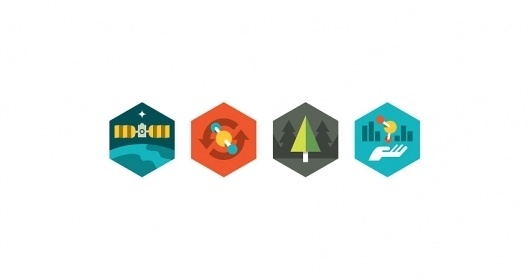 Eric R. Mortensen #hexagon #illustration #icons
