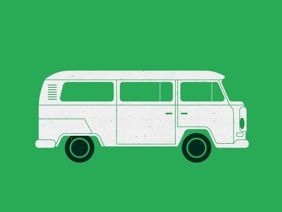 Volkswagen Transporter by Sascha Elmers #icon #icondesign #iconic #icons #vehicle #car #auto #volkswagen #vw #bulli #vintage #picto #textur