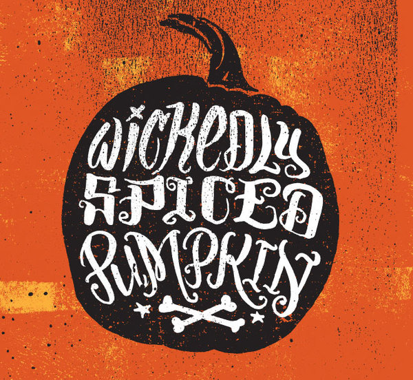 detail #pumpkin #illustration #drawn #hand #typography