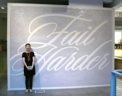 swissmiss | Fail Harder #tack #mural