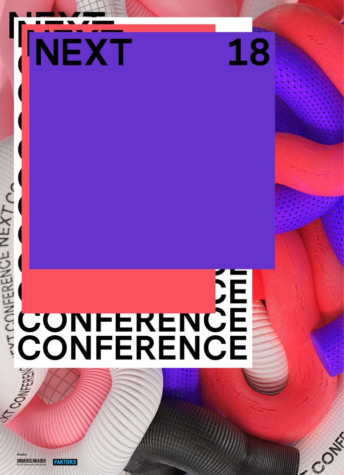 NEXT18 in 3D - Mindsparkle Mag Vincent Schwenk created a 3D Design and Animation for the Next Conference 2018 in Hamburg. #logo #packaging #identity #branding #design #color #photography #graphic #design #gallery #blog #project #mindsparkle #mag #beautiful #portfolio #designer