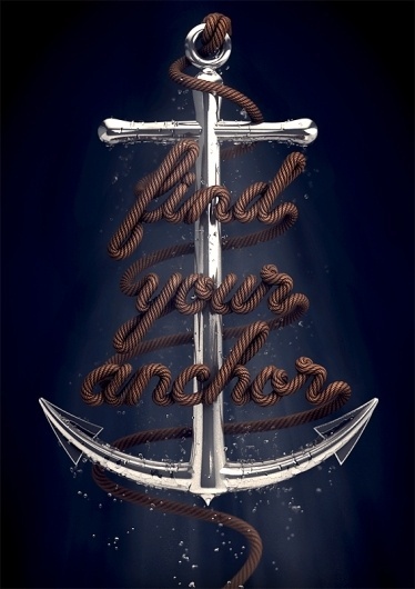 David McLeod #anchor #illustration #typography