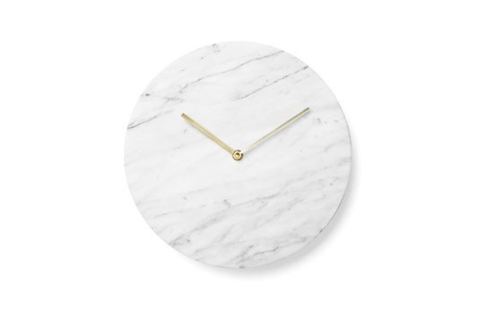 Marble Wall Clock by Norm Architects #marble #clock #norm #architects #minimalist #white