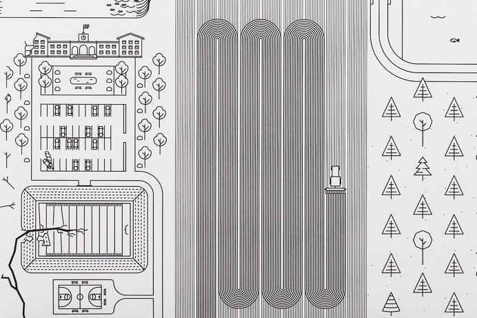 Boreal Network - Itasca Road Trip by Bedow #album #vinyl #illustration #simple #lines