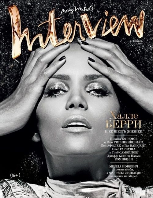 neonfix - hair - make up - style: Halle Berry for Interview Mag #andy #interview #halle #warhol #berry #brush