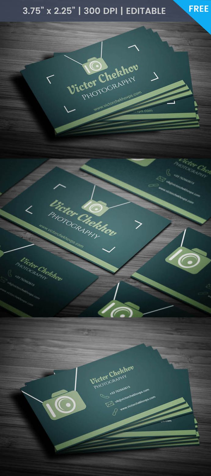 Free Wedding Photography Business Card Template