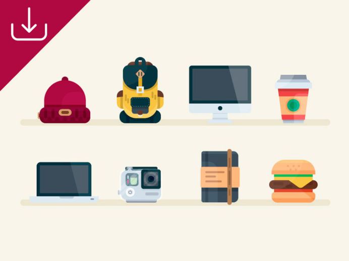 Designer Icon Set AI - Free Download