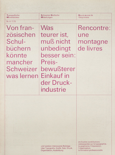 Typografische MonatsblÃ¤tter #typografische #print #trilingual #grid #modernist #monatsblã¤tter