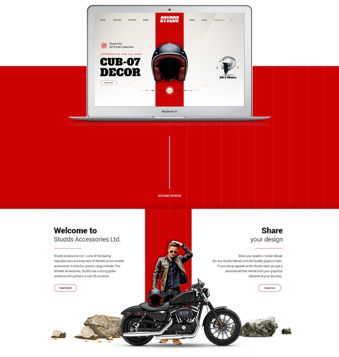 Studds Website Layout, UI/UX on Behance