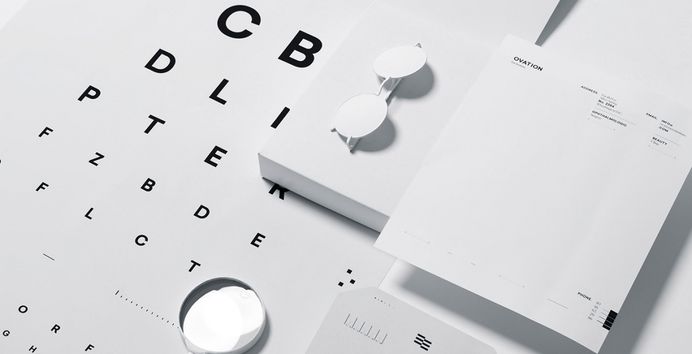 ‘Ovation is a clinic specialized in ocular health with two aspects: medical and cosmetic. Futura designed an identity that reflects the key values of the brand: high quality and professionalism.  For the logo, Futura used two typographical fonts. Read more about this project and other beautiful designs at mindsparklemag.com