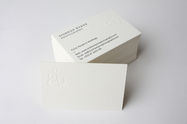 Business card design idea #306: Siobhan Byrne #emboss #business #branding #classic #letterpress #identity #passport #cards