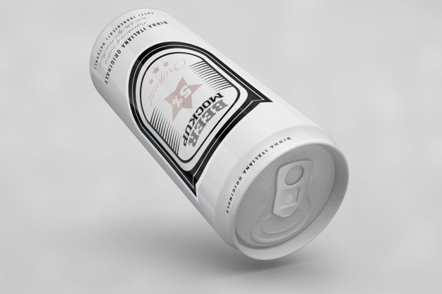White beer can mock up Free Psd. See more inspiration related to Mockup, Template, Beer, Packaging, Web, Website, White, Mock up, Templates, Website template, Mockups, Up, Web template, Realistic, Tin, Real, Web templates, Mock ups, Mock and Ups on Freepik.